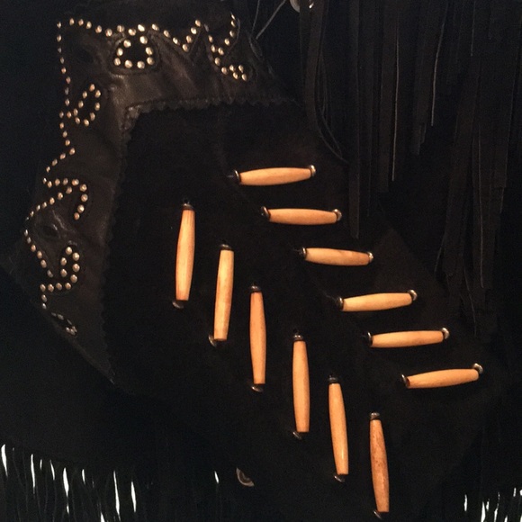 Leather Fringed Jacket - Picture 4 of 4